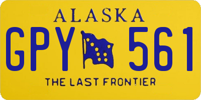 AK license plate GPY561