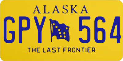 AK license plate GPY564