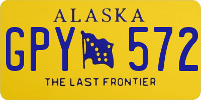 AK license plate GPY572