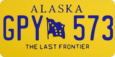 AK license plate GPY573