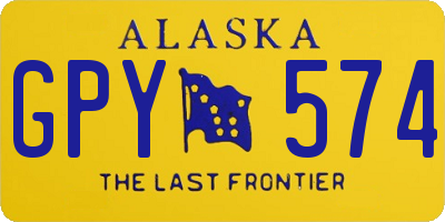 AK license plate GPY574