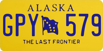 AK license plate GPY579