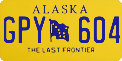 AK license plate GPY604