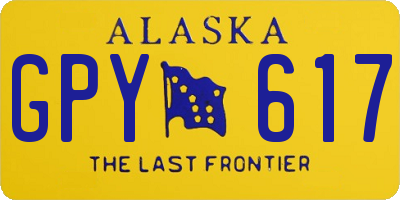 AK license plate GPY617
