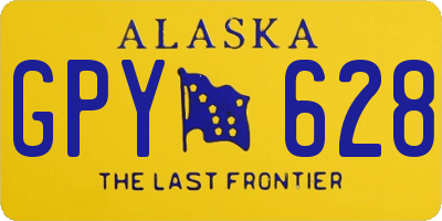 AK license plate GPY628