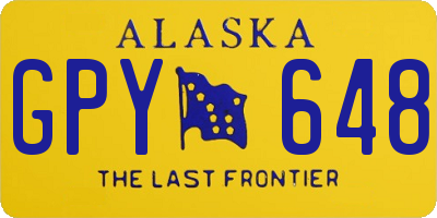 AK license plate GPY648