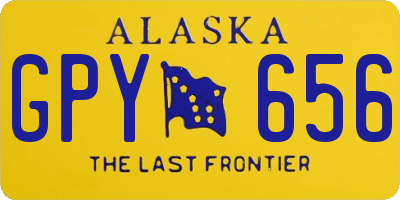 AK license plate GPY656