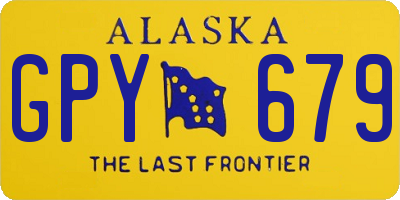 AK license plate GPY679