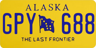 AK license plate GPY688