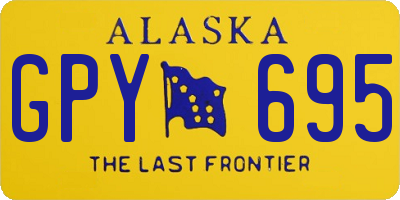 AK license plate GPY695