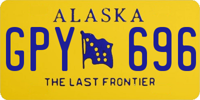 AK license plate GPY696