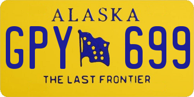 AK license plate GPY699