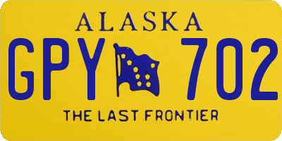 AK license plate GPY702