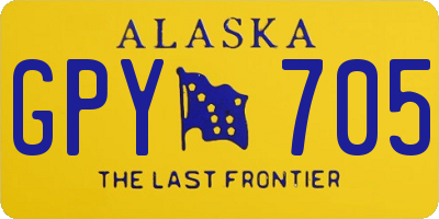 AK license plate GPY705