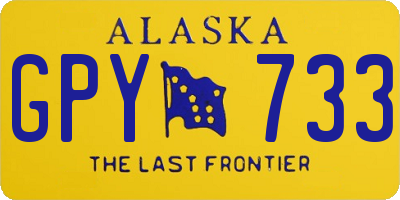 AK license plate GPY733