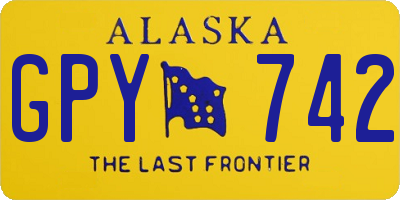 AK license plate GPY742