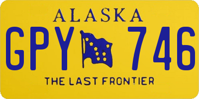 AK license plate GPY746