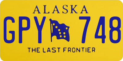 AK license plate GPY748