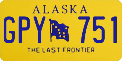 AK license plate GPY751