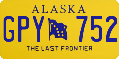 AK license plate GPY752