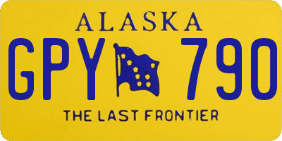AK license plate GPY790