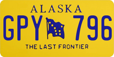 AK license plate GPY796