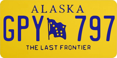 AK license plate GPY797