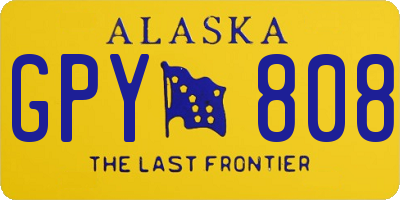 AK license plate GPY808