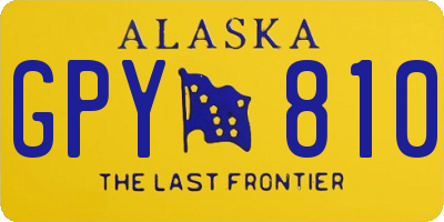 AK license plate GPY810