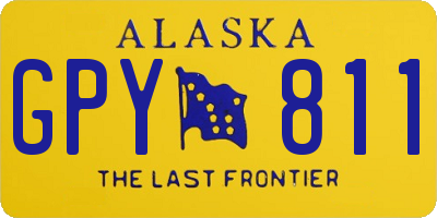 AK license plate GPY811