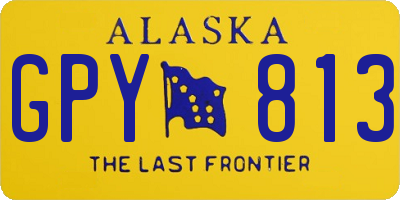 AK license plate GPY813