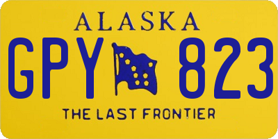 AK license plate GPY823