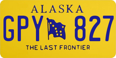 AK license plate GPY827