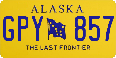 AK license plate GPY857