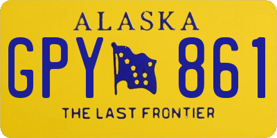 AK license plate GPY861