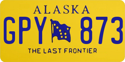 AK license plate GPY873