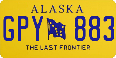 AK license plate GPY883