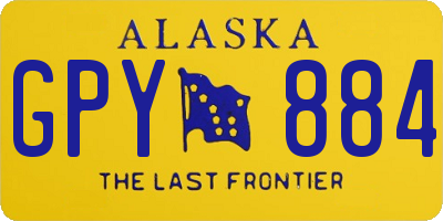 AK license plate GPY884