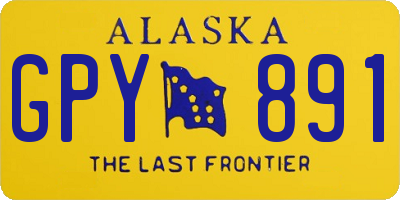 AK license plate GPY891