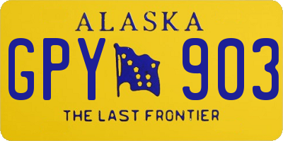 AK license plate GPY903