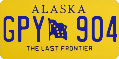 AK license plate GPY904