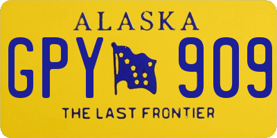 AK license plate GPY909