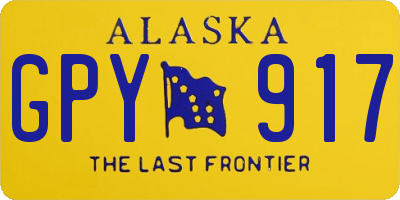 AK license plate GPY917