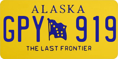 AK license plate GPY919