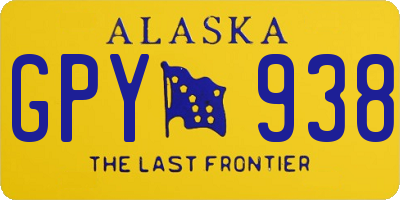 AK license plate GPY938
