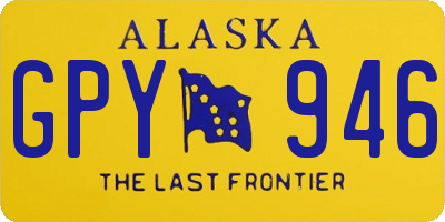 AK license plate GPY946