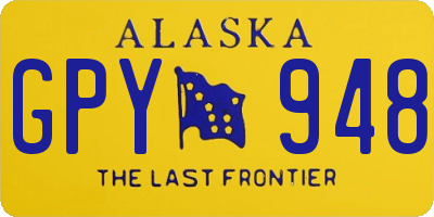 AK license plate GPY948