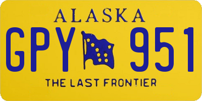 AK license plate GPY951