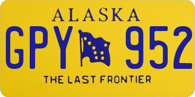 AK license plate GPY952