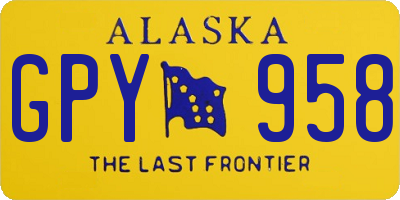 AK license plate GPY958
